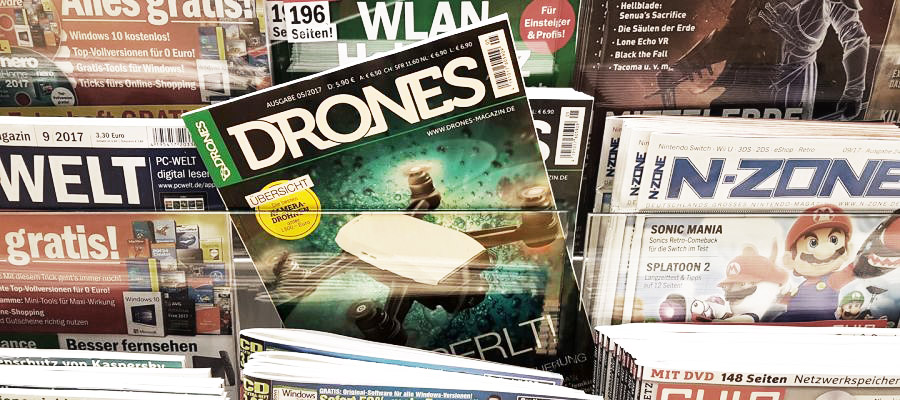 Drones-Ausgabe 5/2017 jetzt am Kiosk erhältlich